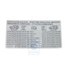 Original VW Data Plate For Tyre Pressure - 7L6010443D