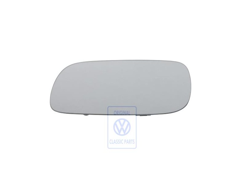 Original VW Mirror Glass (Flat) With Plate - 7L6857521