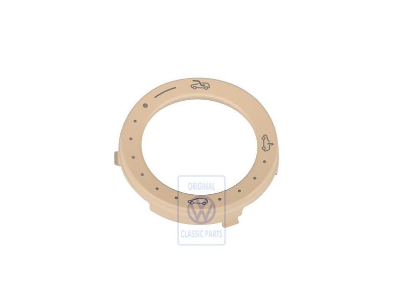 Original VW Trim With Symbol Pure Beige - 7L6858419B 7G8