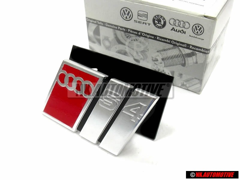 Original Audi S4 Sedan Avant Front Grill Badge Emblem - 4A0853736 2ZZ