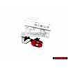 Original VW V6 Front Grill Badge Chrome Red - 7D0853679D EQW