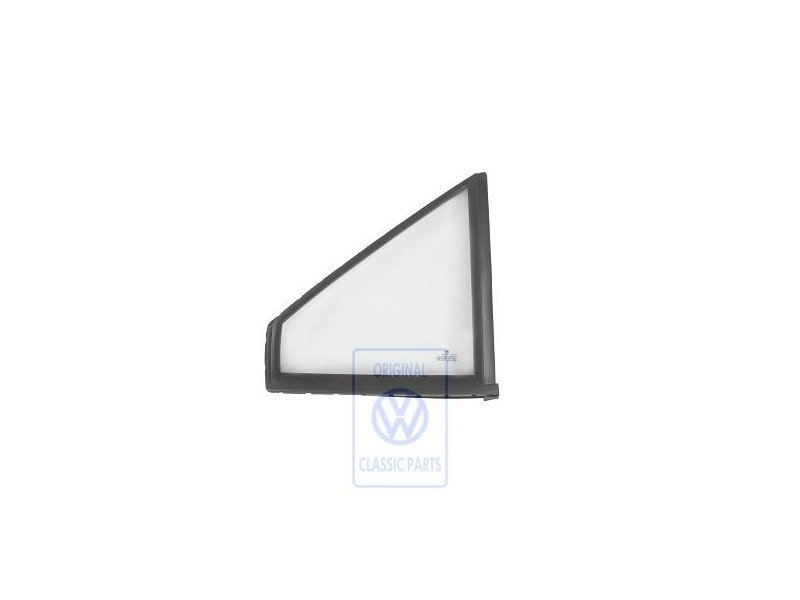 Original VW Fixed Door Window With Seal - 867845113F
