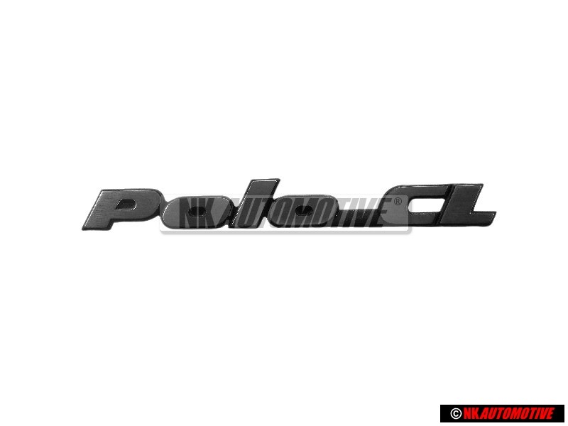Original VW POLO CL Rear Boot Badge Emblem Brushed Silver - 867853687L GX2