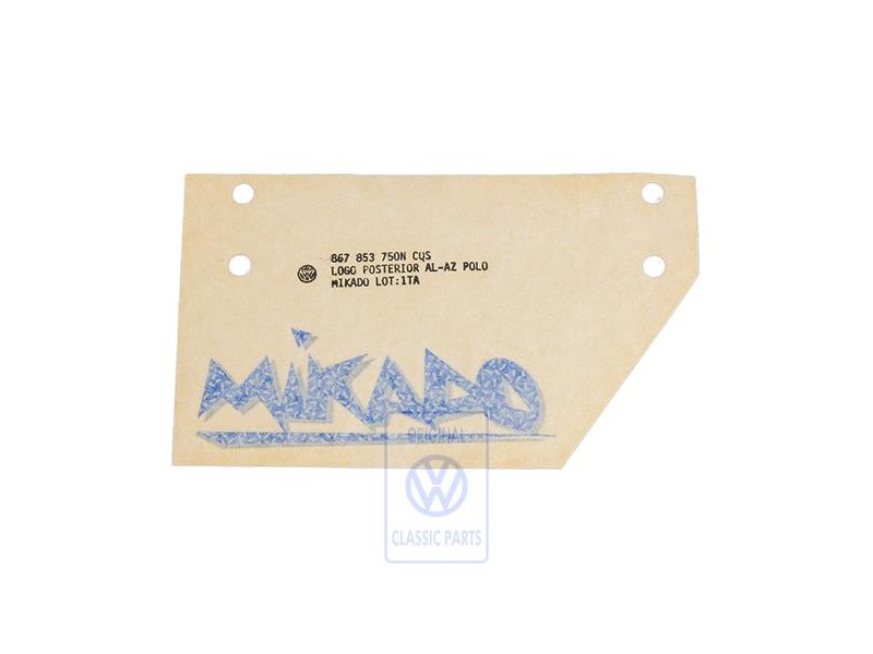 Original VW Film Lettering Violet Blue - 867853750N CQS