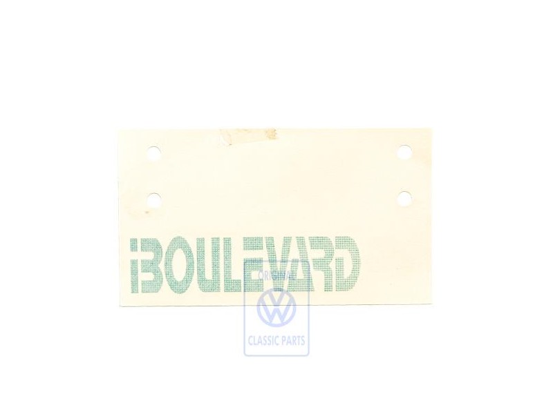 Original VW Film Lettering Turquoise (Green) - 867853750R 64X