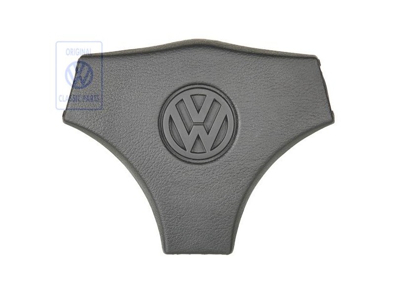 Original VW Cover Cap For Steering Wheel Satin Black - 871419669A 01C