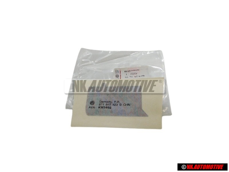 Original VW Film Lettering Satin Black/Mars Red - 871853423B CHN