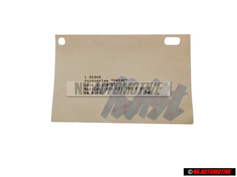 Original VW Film Lettering Cherry Red/Titan.-Silver Dark - 871853750F ST5