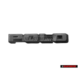 Original VW POLO Rear Boot Badge Emblem Brushed Silver - 874853687F