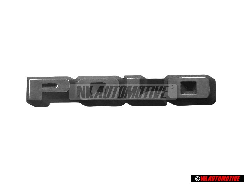 Original VW POLO Rear Boot Badge Emblem Brushed Silver - 874853687F
