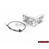 Original VW Automatic Throttle Accelerator Cable Grey 1004mm LHD - 171723555C