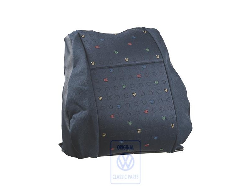 Original VW Backrest Cover Cloth/Leatherette Lagoon - 7D0881805AHHQD