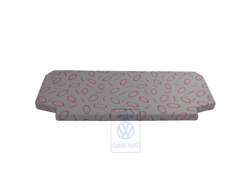 Original VW Padded Surface Flannel Grey/Red - 7D0864413C HQT
