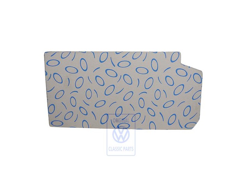 Original VW Padded Surface Flannel Grey/Blue - 7D0864413F HQX