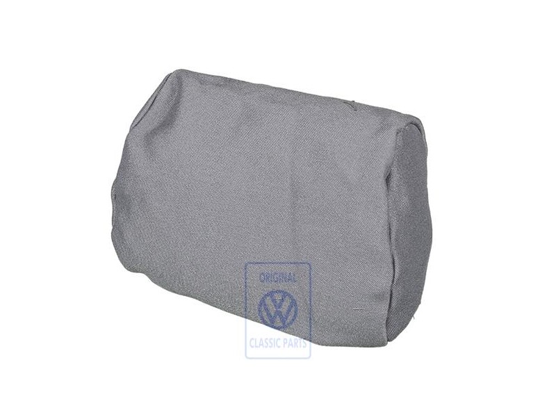 Original VW Head Restraint Cover Cloth Flannel Grey - 7D0881921R 71B