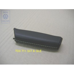 Original VW Handbrake Lever Grip Leather Black/Green - 7D0711327A GLE