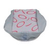 Original VW Seat Covering Fabric Flannel Grey/Red - 7D0883405N HUE