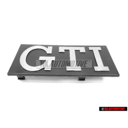 Original VW GTI Front Grill Badge Black Brushed Silver - 171853679 EG8