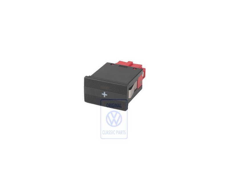 Original VW Switch For Roof Sign Satin Black - 703943327 01C