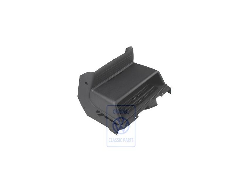 Original VW Footwell Vent With Shelf Satin Black - 7D1815141 01C
