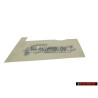 Original VW FOX Boot Trunk Decal Sticker - 6N0853750 Z19