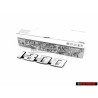 Original VW 1300 Rear Boot Badge Emblem Brushed Silver - 113853687