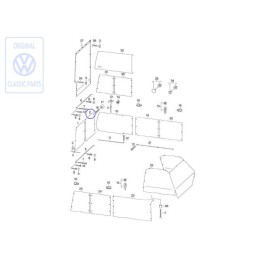 Original VW Curtain For Rear Window - 701070400E