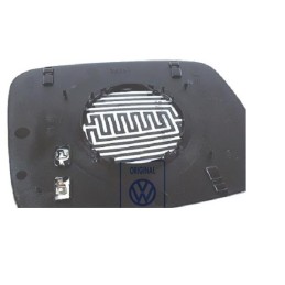 Original VW Mirror Glass Flat With Plate - 701857521A