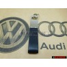 Original VW 2014 Metal Leather Keychain Keyring Keytag - 000087011E