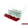 Original VW 16V Front Grill Badge Emblem Red - 1H6853679G QN5