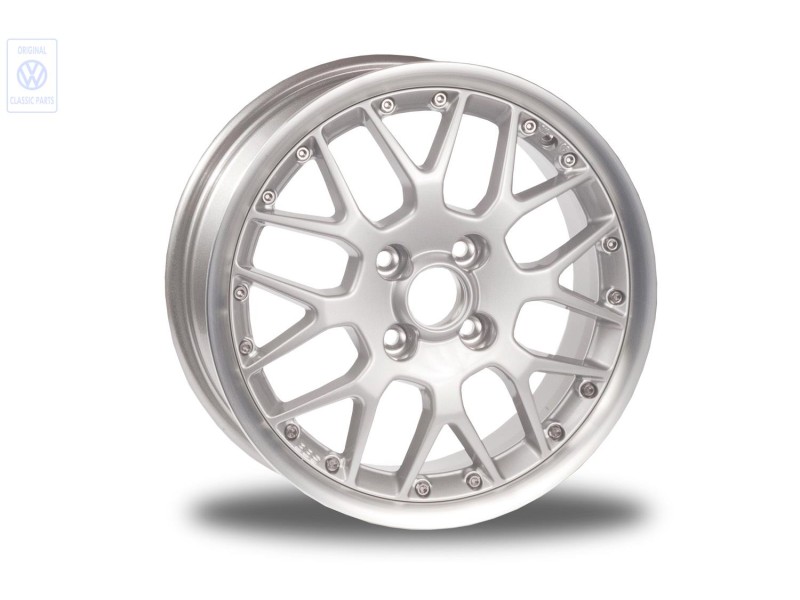 Original VW Aluminium Rim Chrome Coloured Metallic - 6N0601025J 091