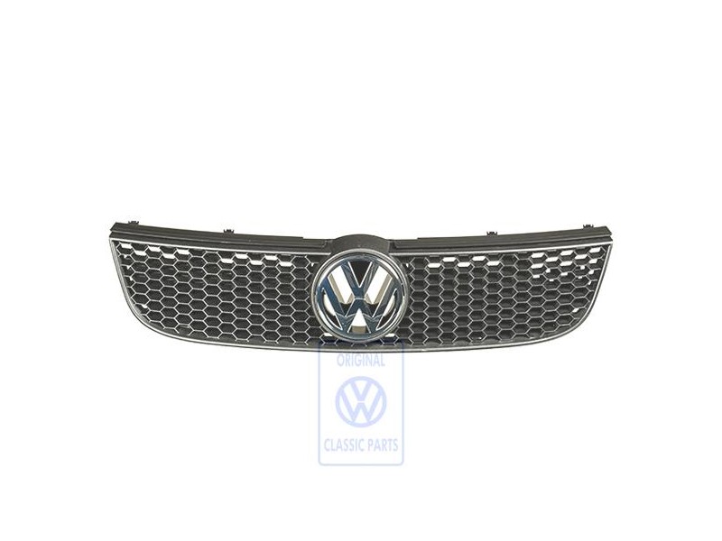 Original VW Radiator Grille Satin Black - 6N0853651K 01C