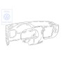 Original VW Dashboard Mistral Grey - 6N1857003E EN9