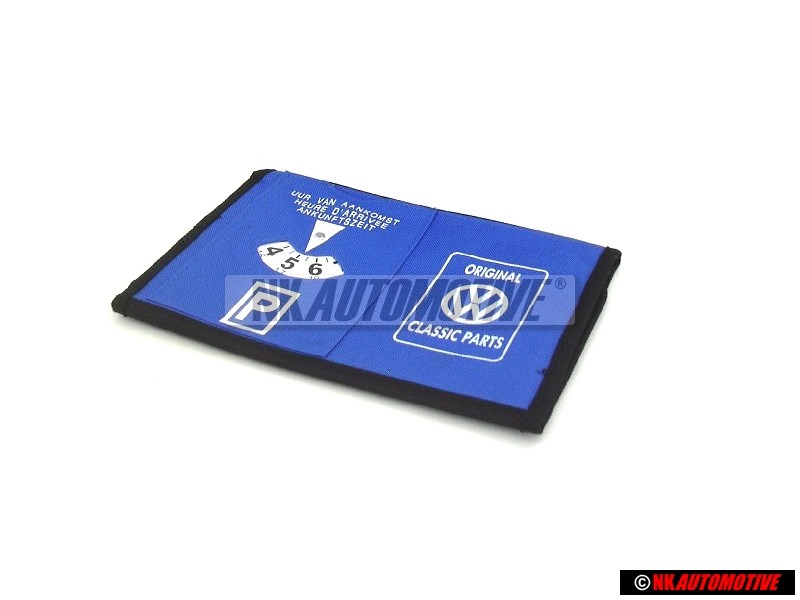 VW Classic Parts Book Service Cards Parking Disc Bag - ZCP902231