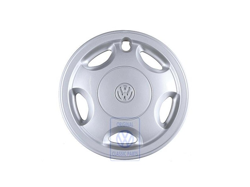 Original VW Wheel Trim Rings Chrome Colored - 867601147D 091