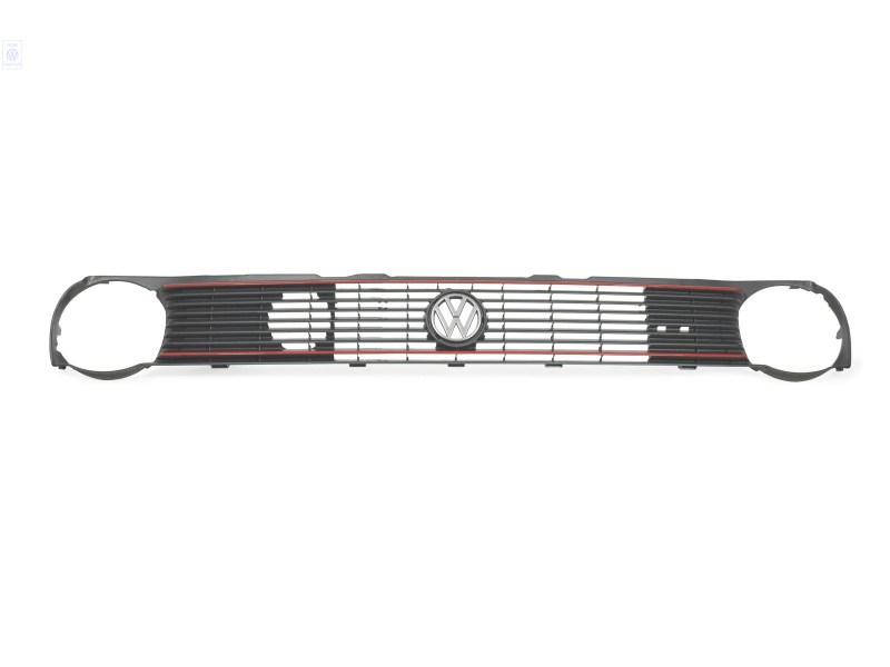 Original VW Radiator Grille Satin Black/Mars Red - 867853651J KW7