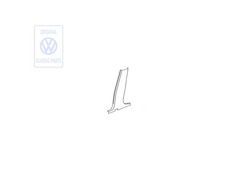 Original VW B-Pillar Trim Off-Black - 6N4867298 C81