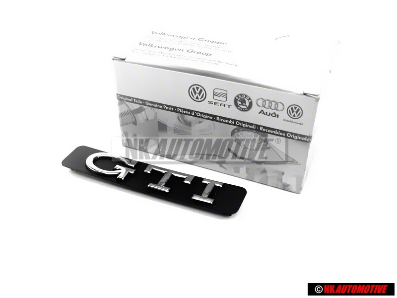 Original VW Golf MK3 GTI Side Badge Emblem Chrome - 1H6853714C Z10