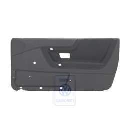 Original VW Door Panel Trim (Cloth) Black/Petrol Blue - 535867012 VV2