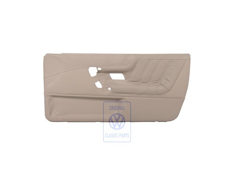 Original VW Door Panel Trim (Leather) Light Beige - 535867012R Q08