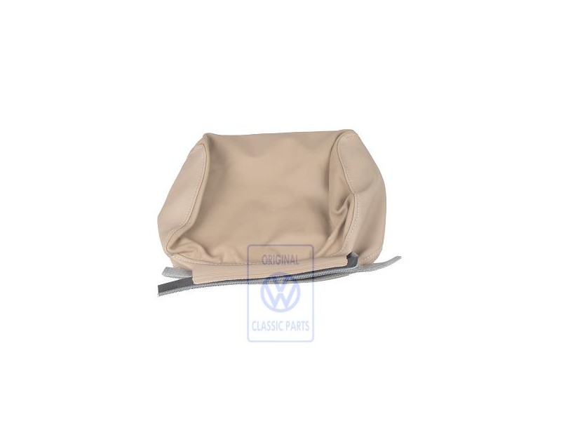 Original VW Head Restraint Cover (Leather) Light Beige - 535881921E Q08