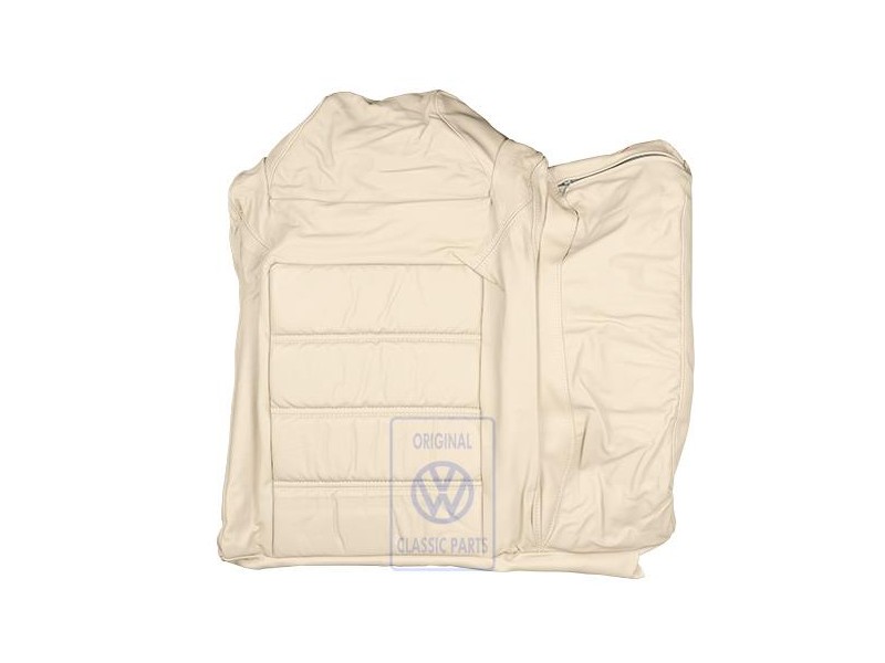 Original VW Backrest Cover (Leather/Leatherette) Light Beige - 535885806M AUM