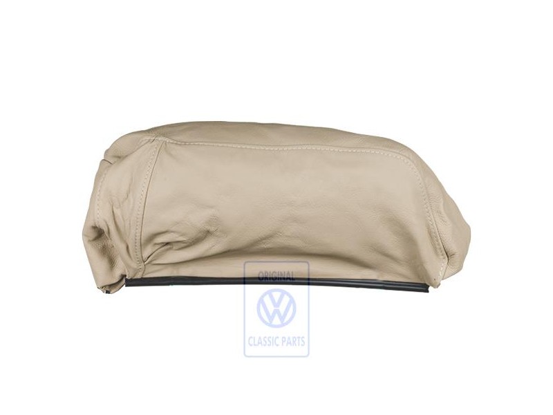 Original VW Arm-Rest Cover (Leather) Light Beige - 535885851A Q08
