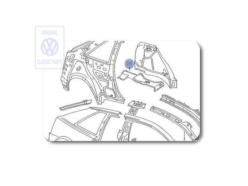 Original VW Reinforcement For Wheel Hsg - 535803427A