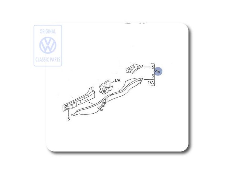 Original VW Side Member - 535803498