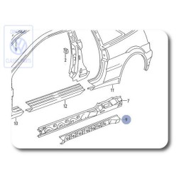Original VW Additional Reinforcement - 535809705