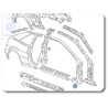 Original VW Sectional Part - A-Pillar - 535809840A