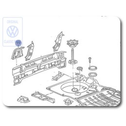 Original VW Mounting For Tail Light - 535813328