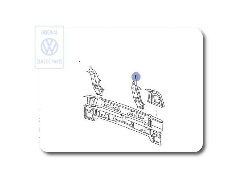 Original VW Reinforcement For Tail Light Cut-Out - 535813341