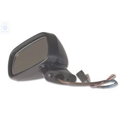 Original VW Exterior Mirror (Flat) (Electric Adjustment) Black - 535857501A QV1